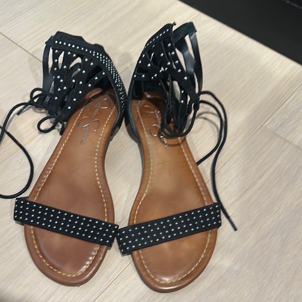 Black and Brown Women's Sandals